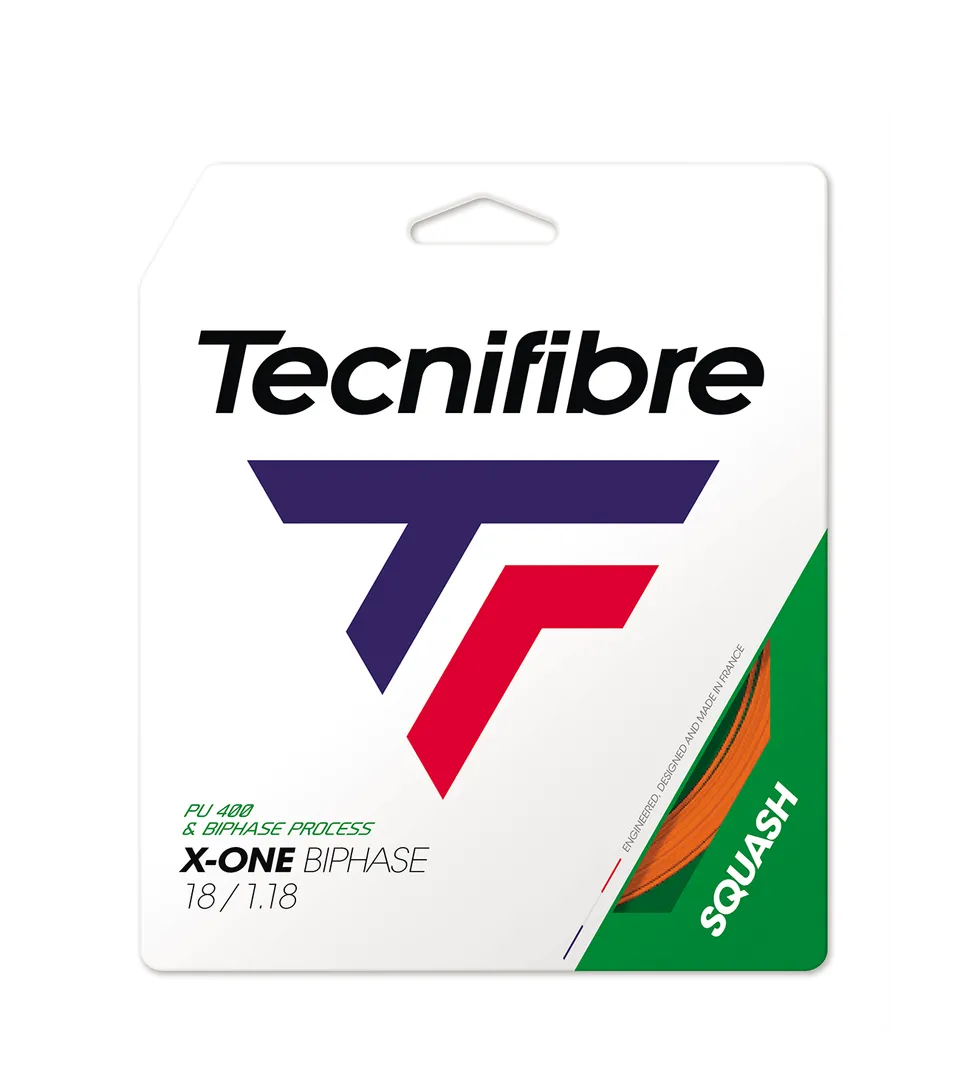 tecnifibre-x-one-biphase-squash-orange-corda-squash image 1