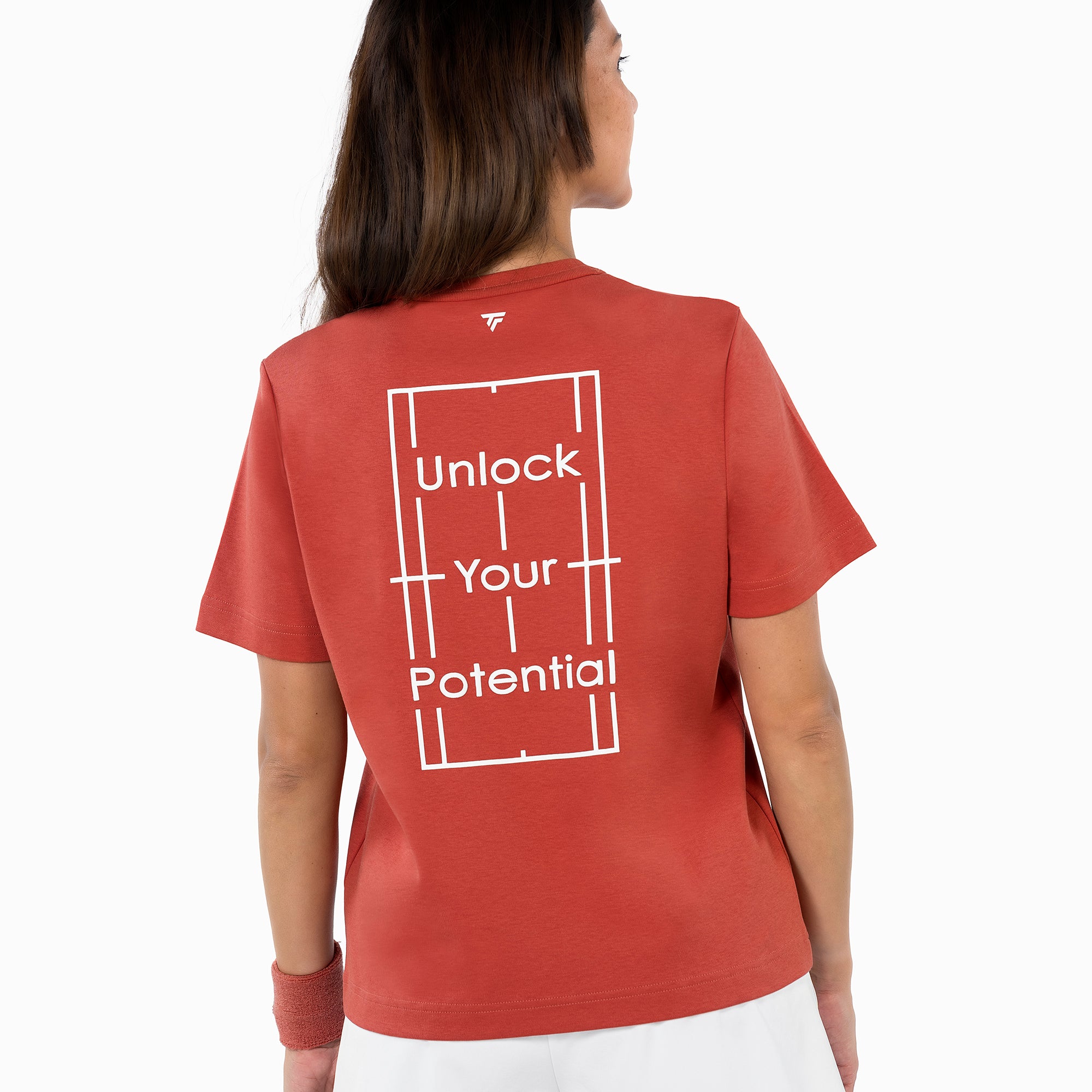 tecnifibre-graphic-tee-terracotta-t-shirt-donna image 2