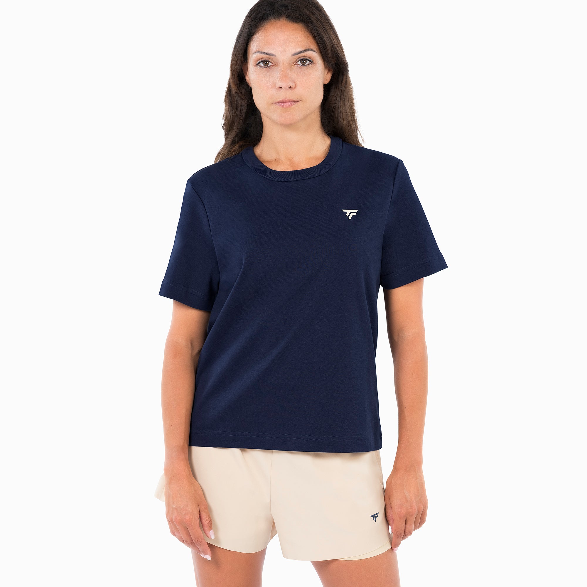 tecnifibre-graphic-tee-donna-blu-marine-t-shirt-tennis image 1