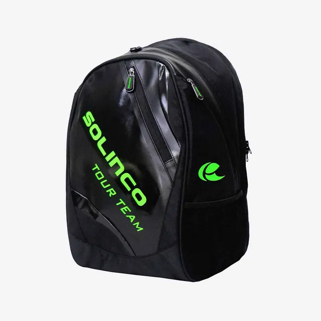 solinco-tour-backpack-zaino-tennis-nero-verde-2-racchette image 1