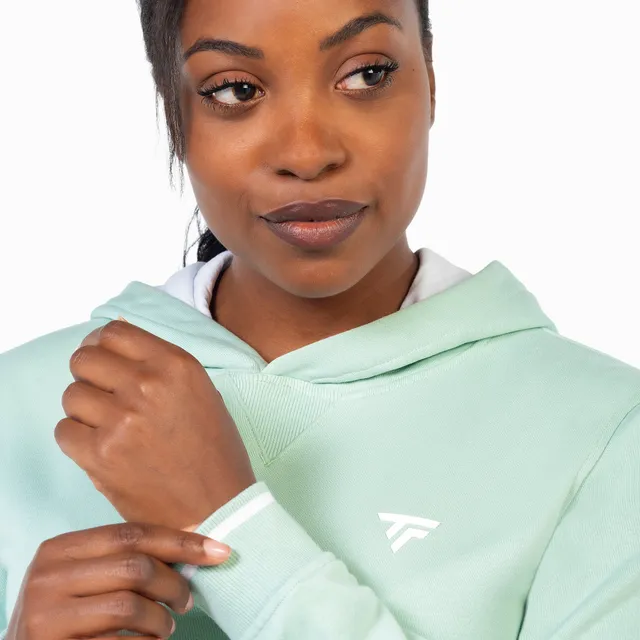 tecnifibre-terry-hoodie-sage-felpa-con-cappuccio-donna image 1