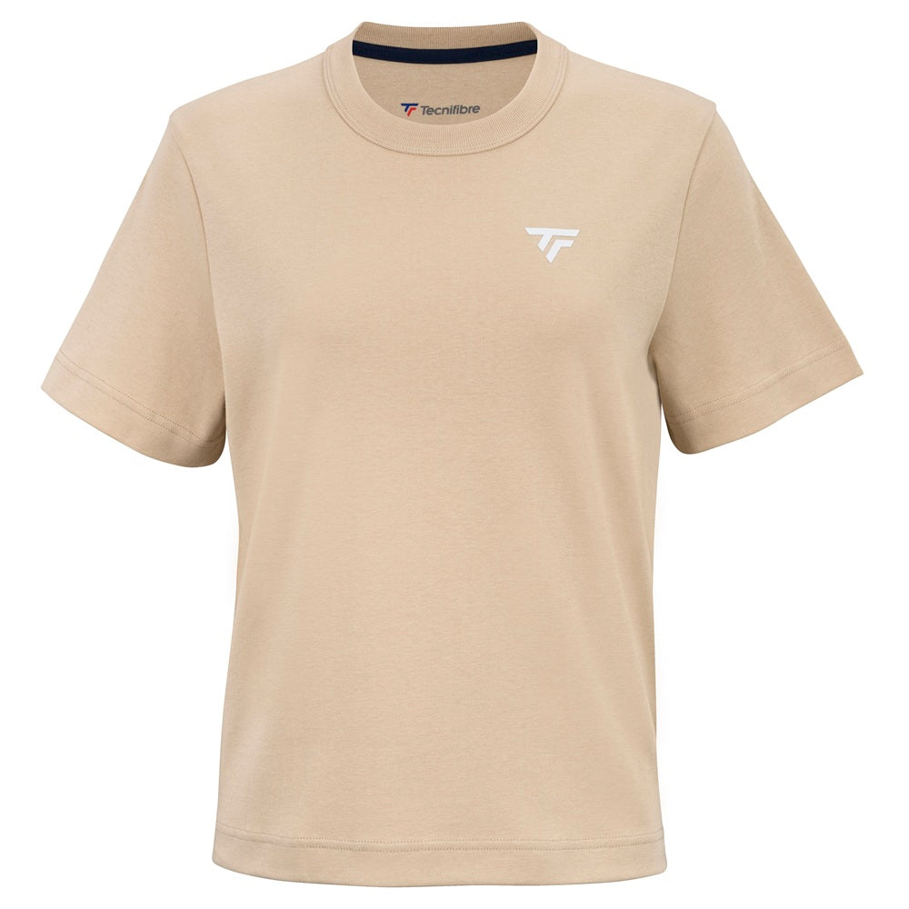 tecnifibre-graphic-tee-sand-t-shirt-donna-taglio-oversize image 3