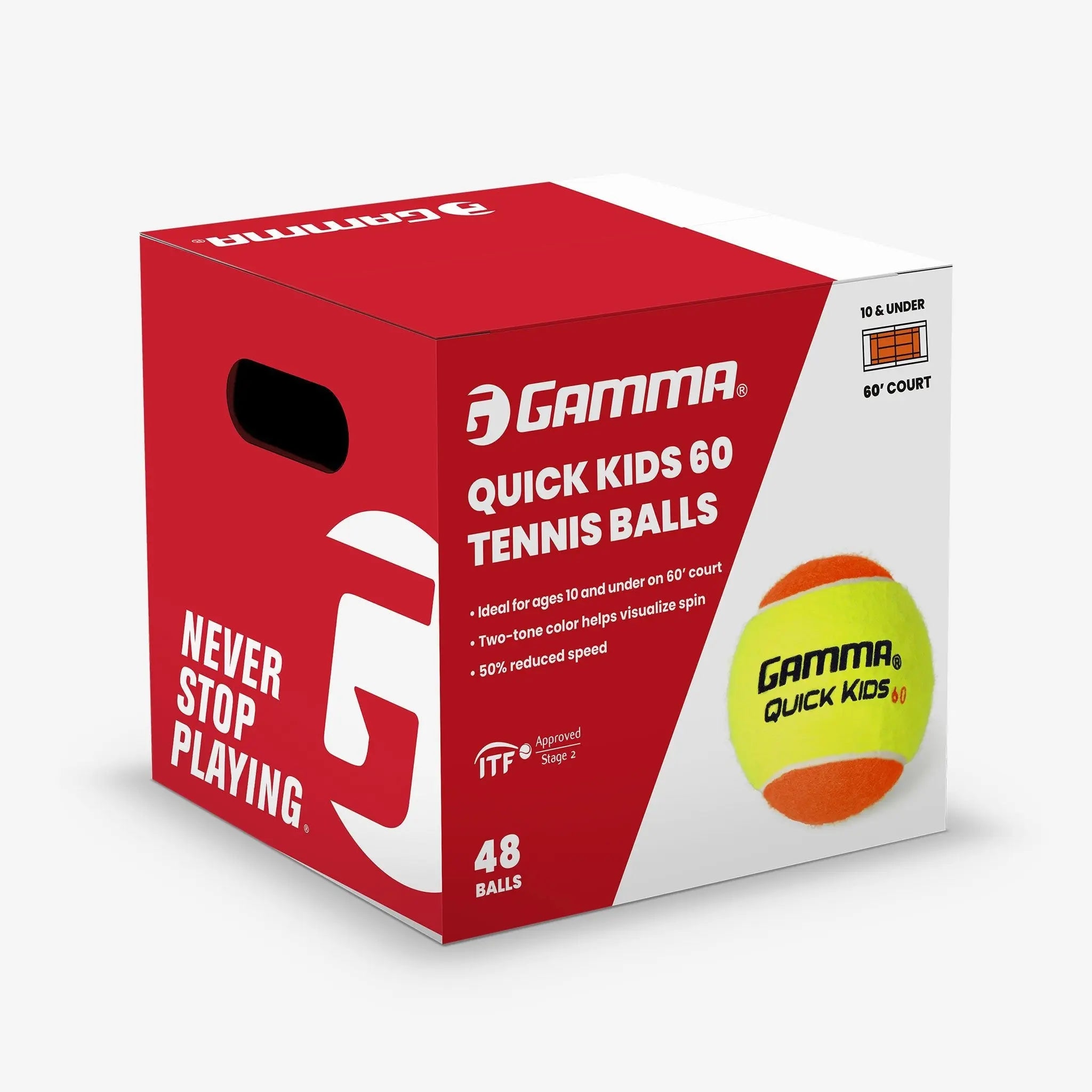 gamma-quick-kids-60-pallina-tennis-junior-pack image 4