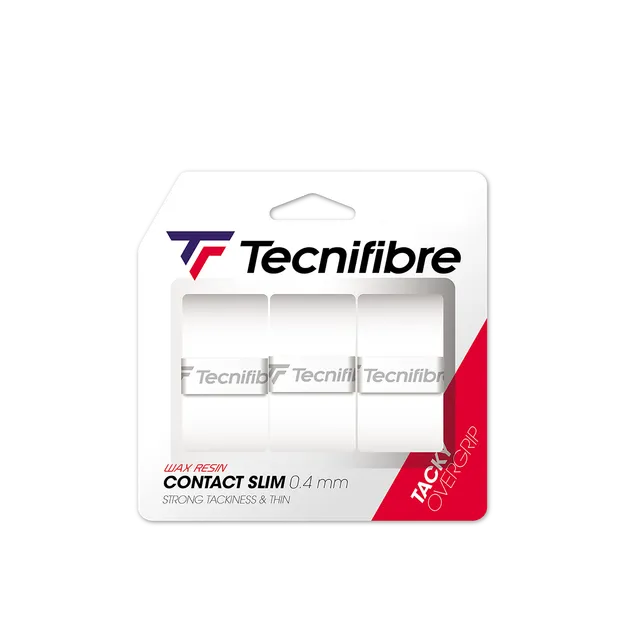 tecnifibre-contact-slim-bianco-overgrip-sottile-da-tennis image 1