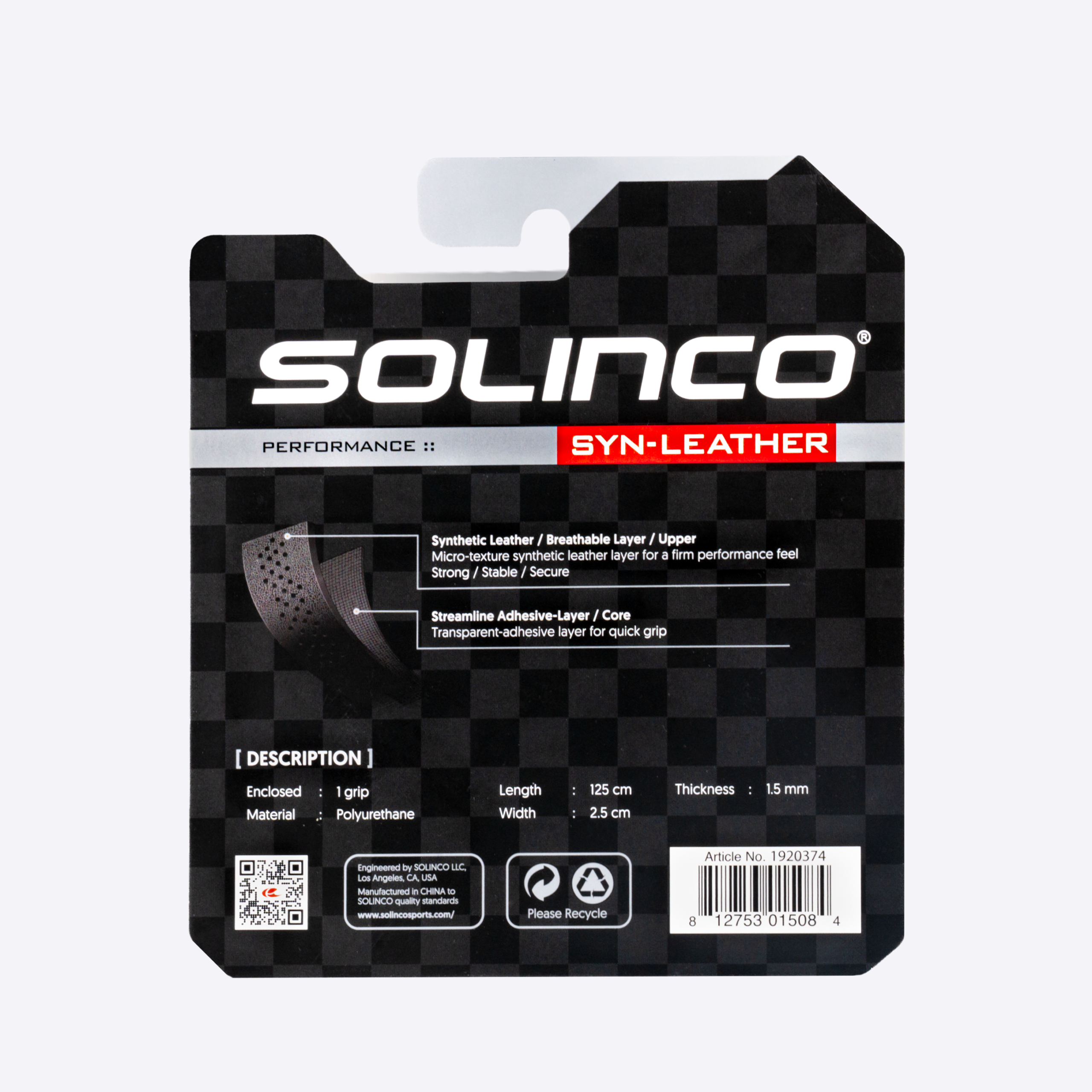 solinco-syn-leather-replacement-grip-nero-1-5-mm image 2