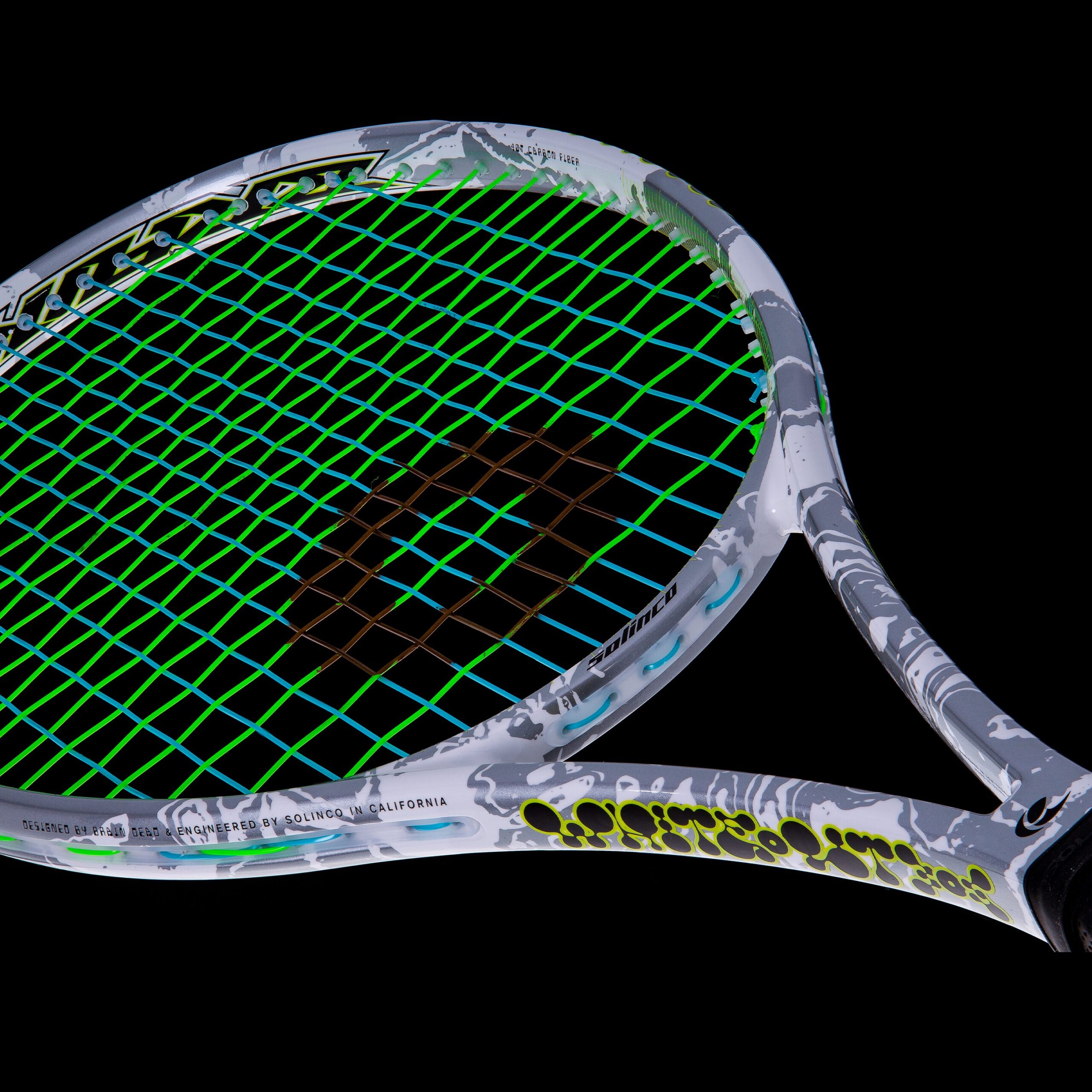 solinco-x-brain-dead-whiteout-v2-305g-racchetta-tennis-edizione-limitata image 2