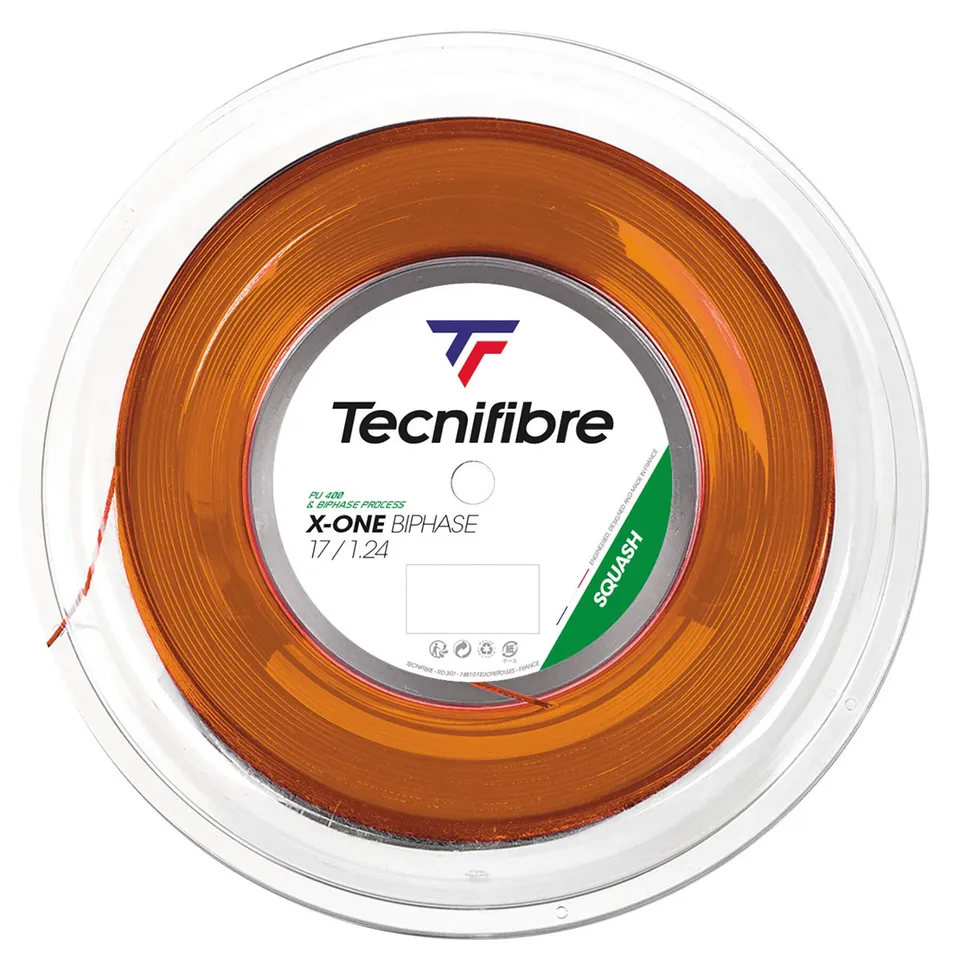 tecnifibre-x-one-biphase-squash-orange-bobina image 1