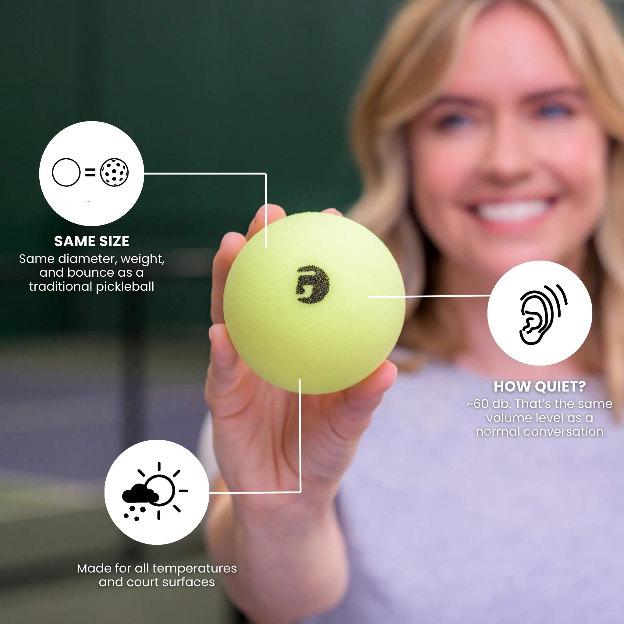 gamma-librarian-foam-pallina-pickleball-indoor image 2