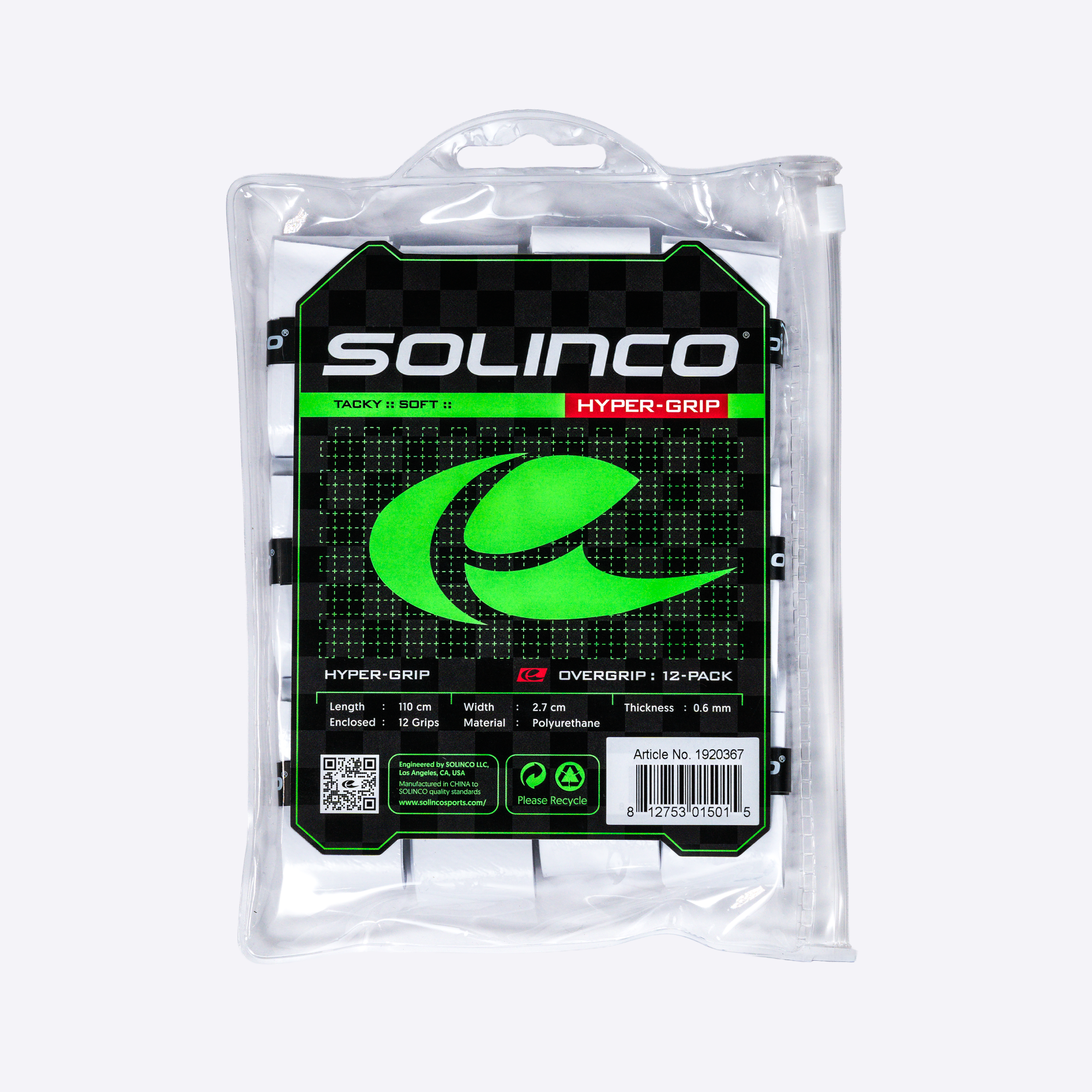 solinco-hyper-grip-overgrip-tacky-sottile-110cm-x-2-7cm-0-55mm image 4