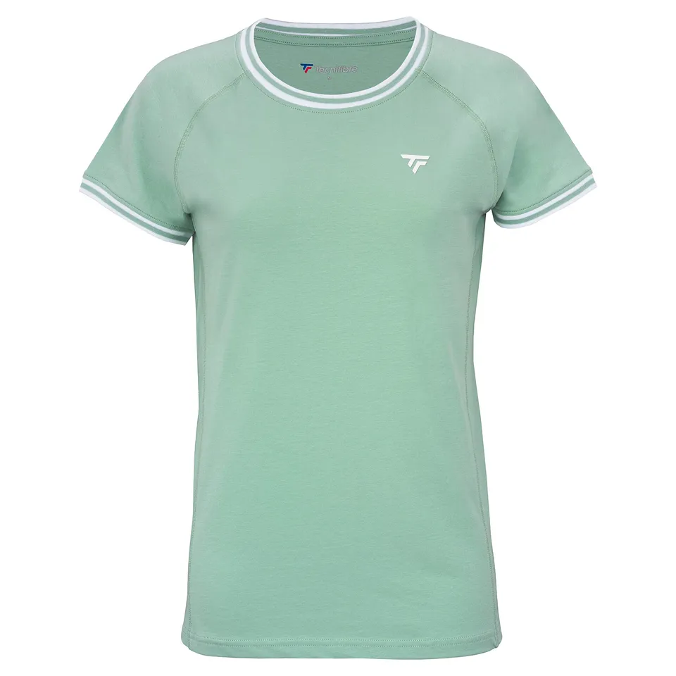tecnifibre-stretch-tee-salvia-bambina-t-shirt-cotone-bio image 1
