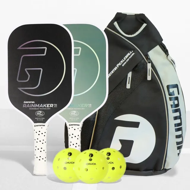 gamma-rainmaker-bundle-2-paddle-carbonio-palline-bag image 1