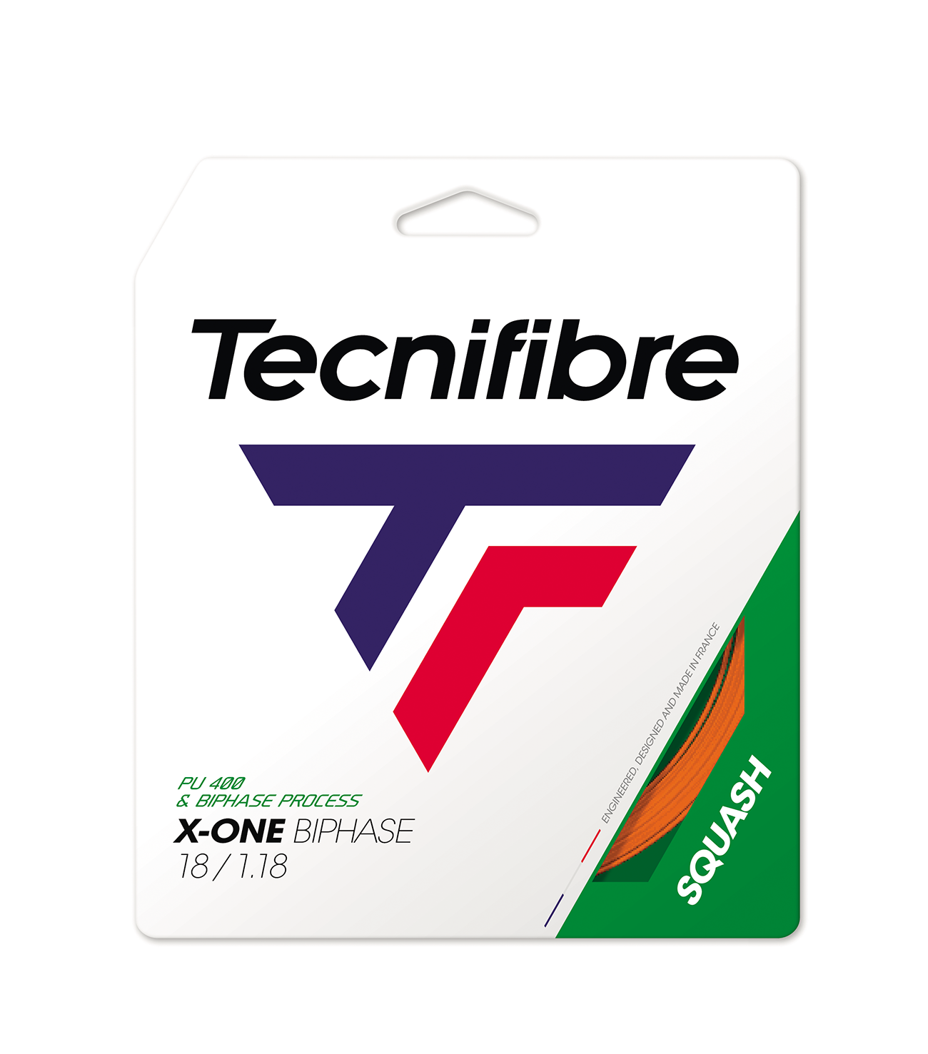 tecnifibre-x-one-biphase-squash-orange-corda-squash image 1