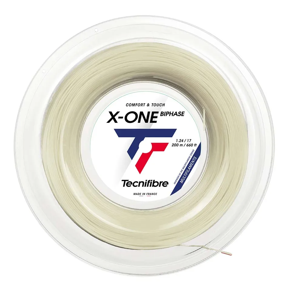 tecnifibre-x-one-biphase-beige-matassa-corde-tennis-200m image 1