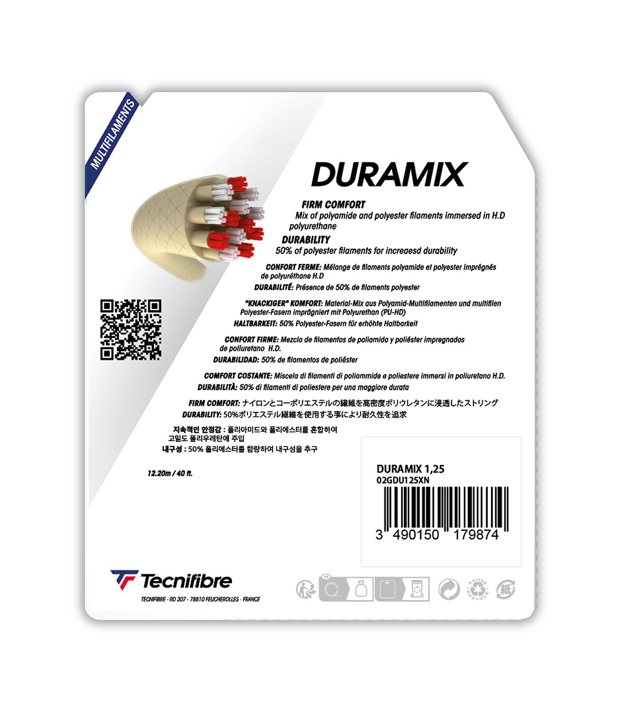 tecnifibre-duramix-hd-black-corda-tennis-multifilamento image 3