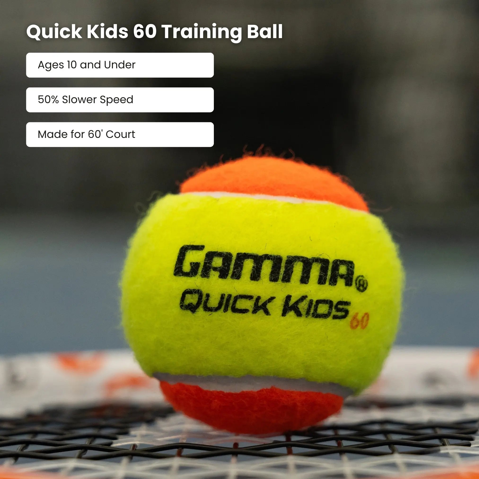 gamma-quick-kids-60-pallina-tennis-junior-pack image 2