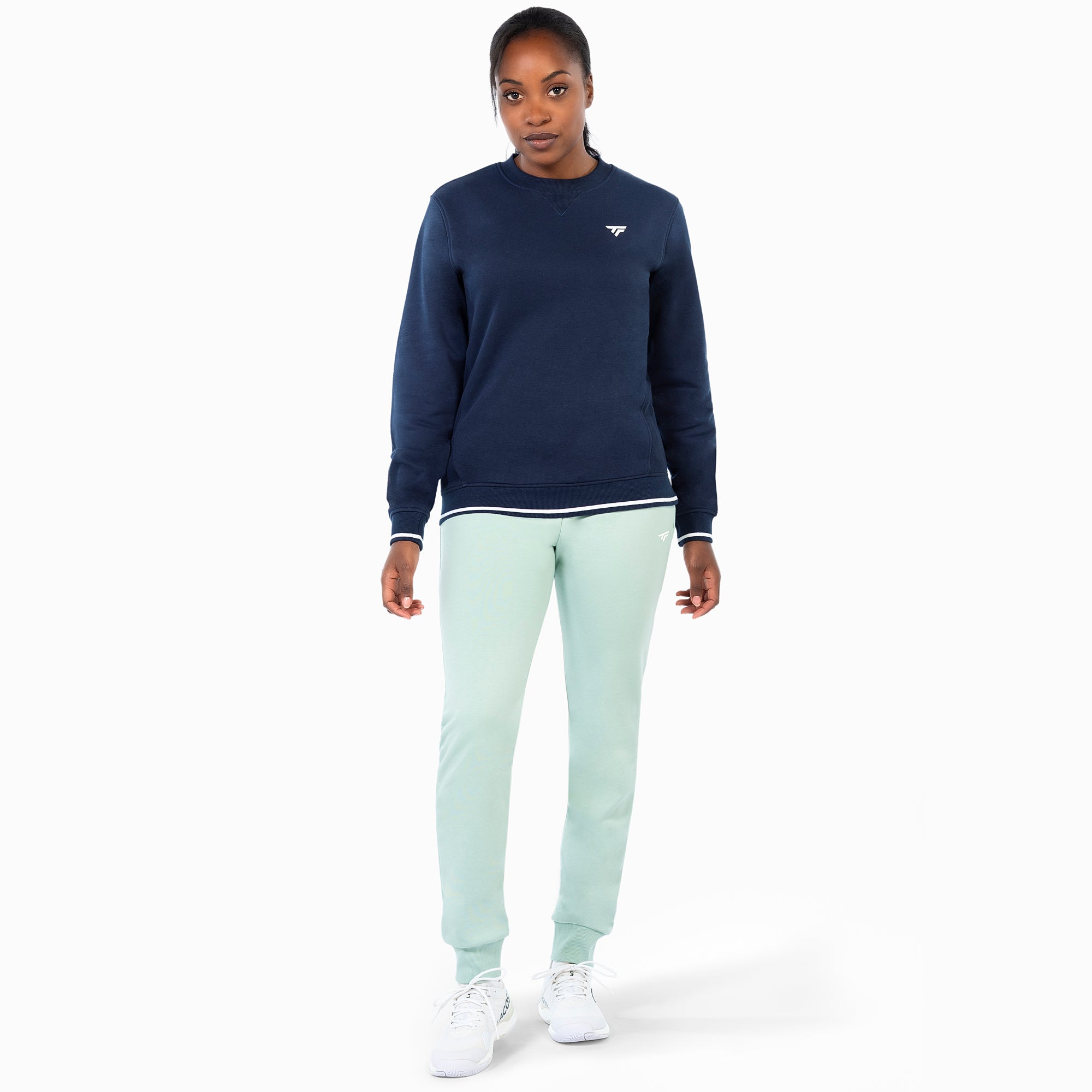 tecnifibre-team-terry-pants-sage-donna-pantaloni-tuta-felpati image 1