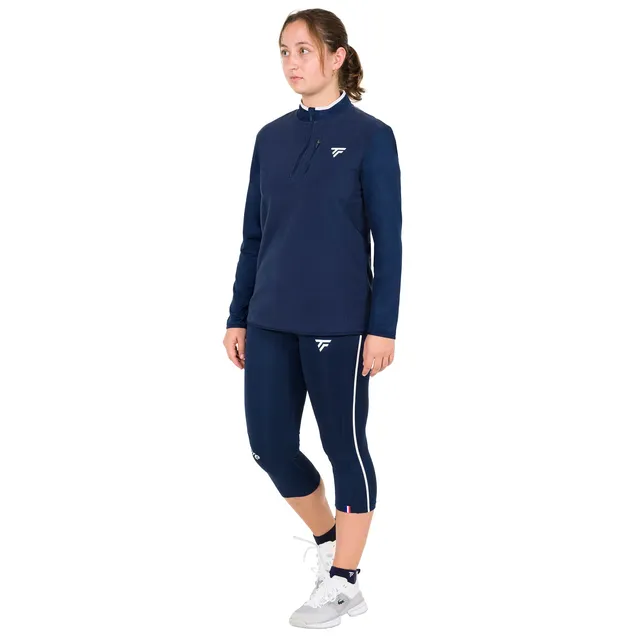 tecnifibre-polar-quarter-zip-femme-felpa-tennis-donna-collo-alto image 1